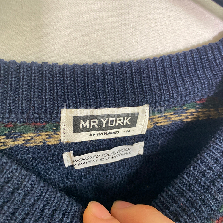 MR.YORK 패턴 니트 스웨터 M--2