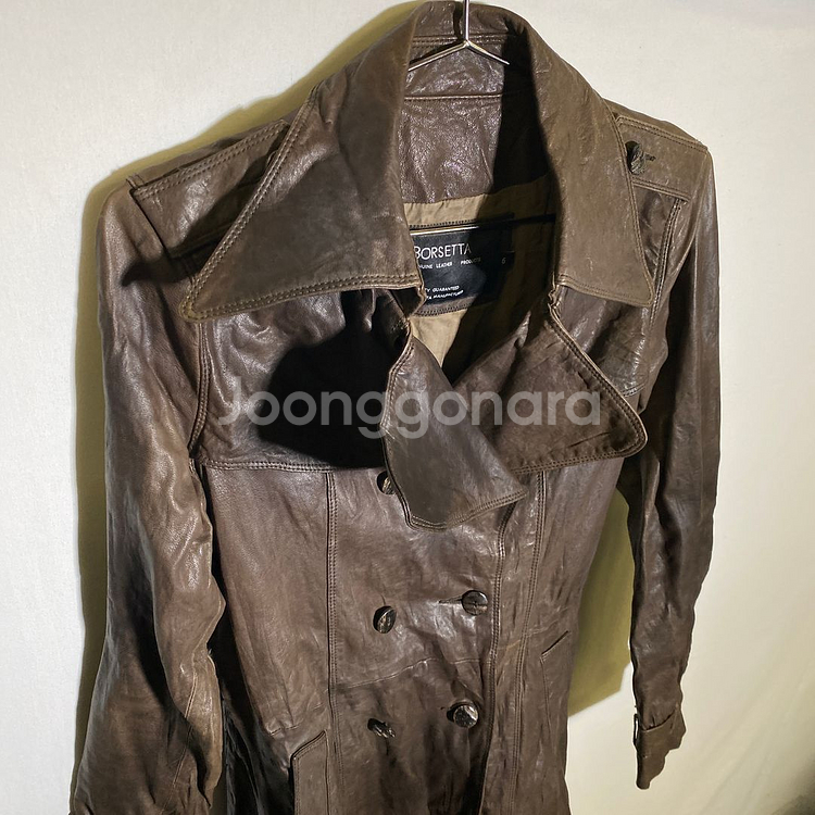 55)BORSETTA 여성 레더자켓 가죽코트--0