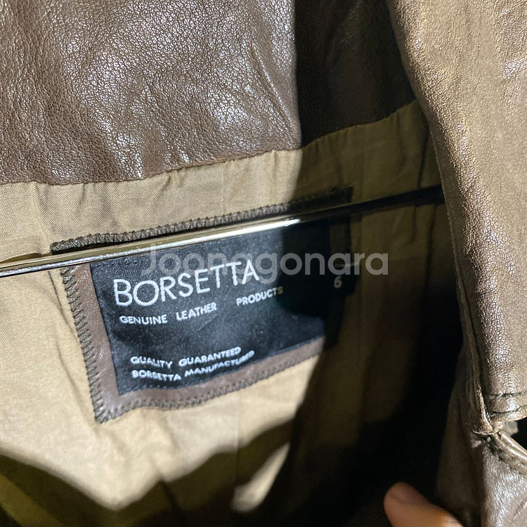55)BORSETTA 여성 레더자켓 가죽코트--2