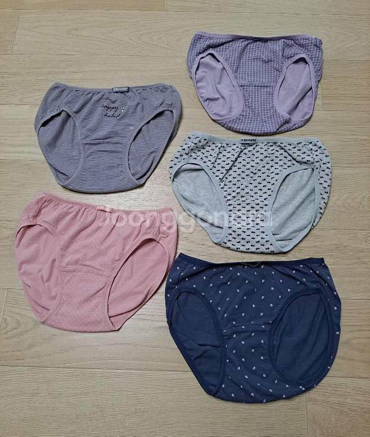 투바나나 면스판 미디 여성 팬티 5장(85)--0