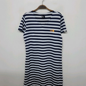 (95) 노스페이스 반팔 원피스 단가라 스판 노카라