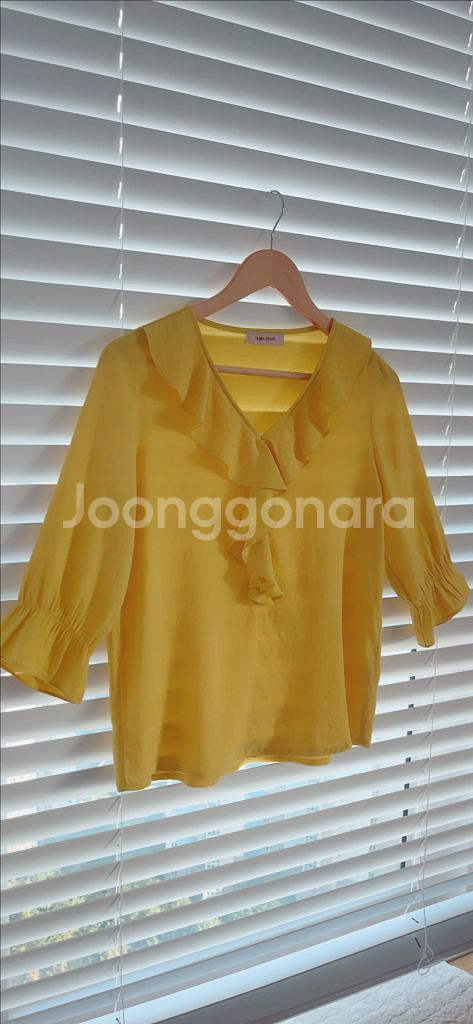 면 프릴 블라우스 새상품--4