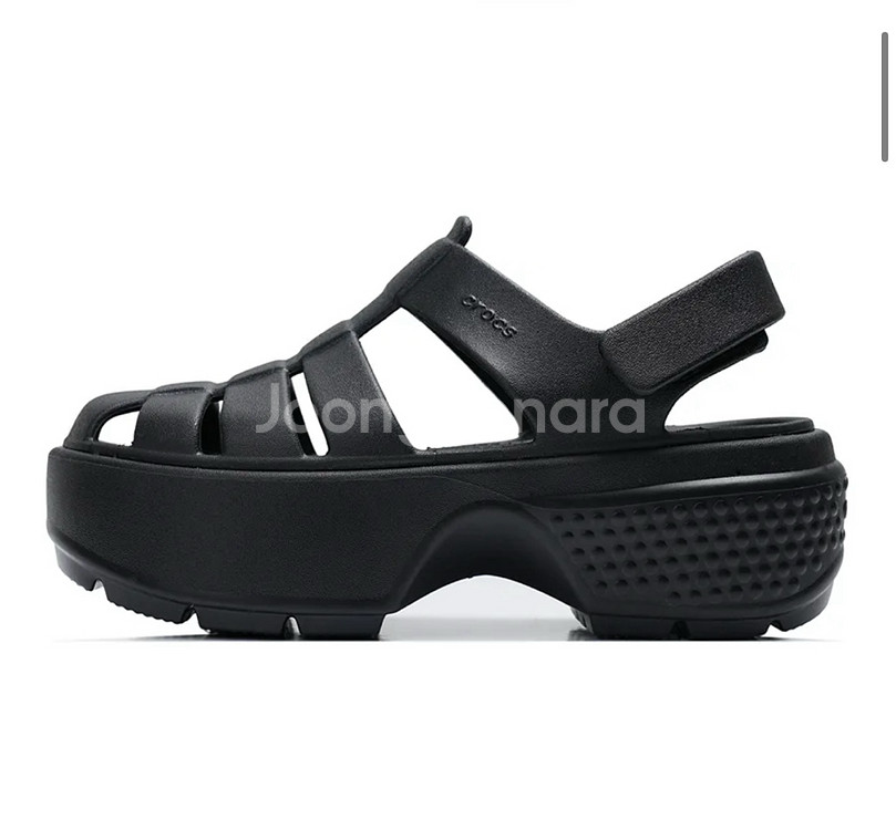 Crocs 크록스 스톰프 피셔맨 샌들 250블랙--1