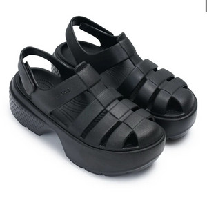 Crocs 크록스 스톰프 피셔맨 샌들 250블랙
