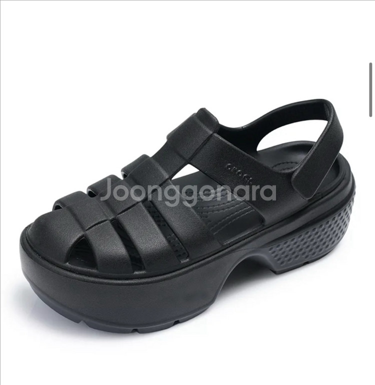 Crocs 크록스 스톰프 피셔맨 샌들 250블랙--2