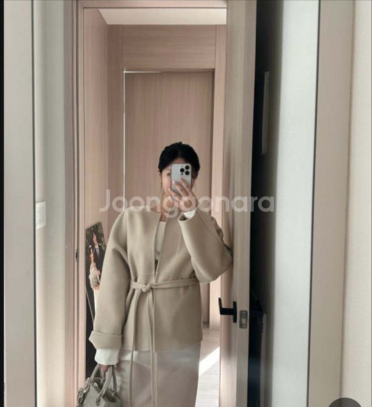 시에 아델 하프코트 크림베이지 새상품--1