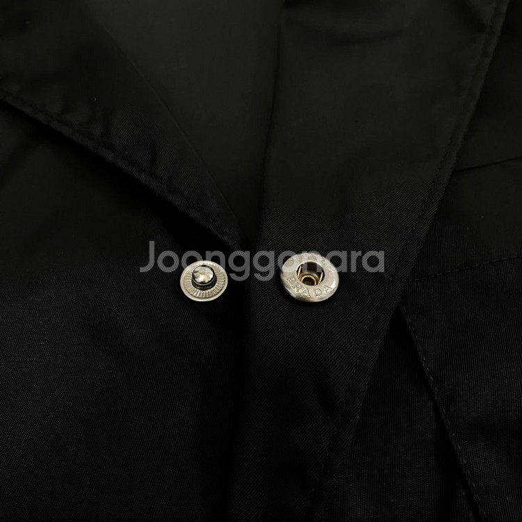 (M)프라다 리나일론 숏슬리브 셔츠 반팔 셔츠 블랙--4