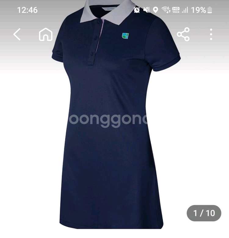 배럴핏 플레이 피케 원피스--0