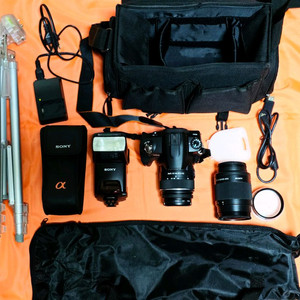 소니 Alpha a230 DSLR 카메라 풀세트