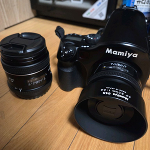 마미야 645 AFD 45 80mm 세트