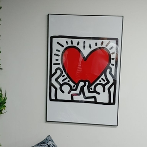 럭키스트라이크 하트그림 하트액자 그림액자 대형그림 팜 이미지