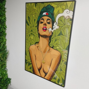 마리화나 그림액자 인테리어액자 대형그림 팝아트그림 팜 이미지