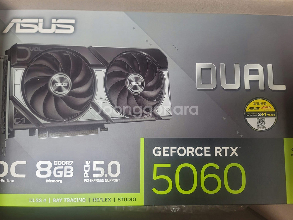 ASUS DUAL 지포스 RTX 5060 OC D7--0