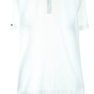 (S-XL) 타미힐피거 반팔 카라 티셔츠 화이트 무지