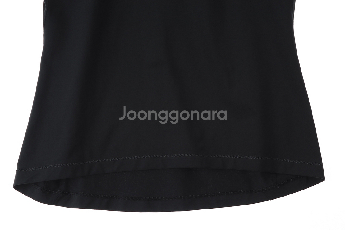 W(L) 아디다스 반팔 카라 티셔츠 기능성 블랙 삼선--2