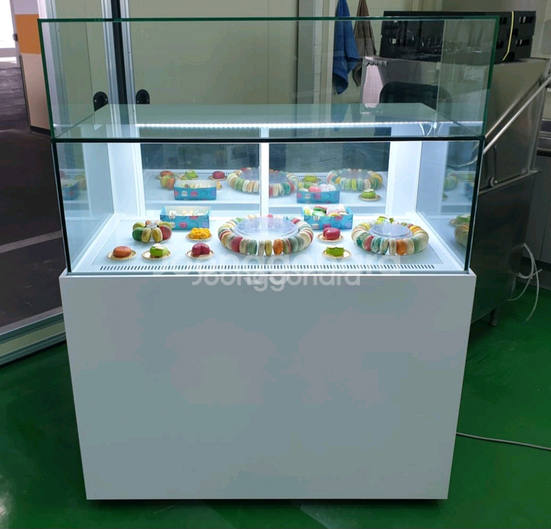카페용 마카롱 샌드위치 냉장 쇼케이스 앞1단뒤2단--0