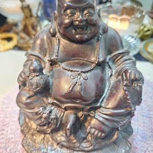 [판매] 목각 포대화상 불상 (15cm x 13cm)