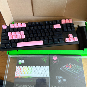 레이저 헌츠맨v2 tkl +키캡 2개 덮개까지
