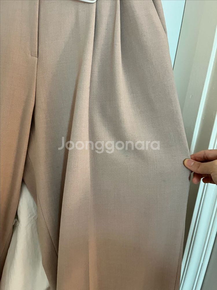 sie 시에 릴 와이드 팬츠 베이지 xs--4