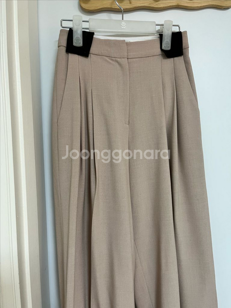 sie 시에 릴 와이드 팬츠 베이지 xs--3