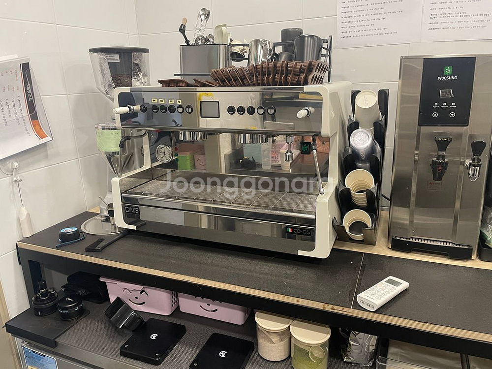 커피머신, 그라인더, 제빙기, 온수디스펜서 일괄판매--0
