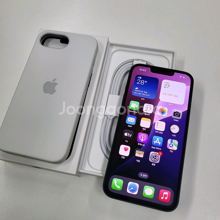 아이폰16e 자급제 블랙 256GB 풀박스 팝니다--0