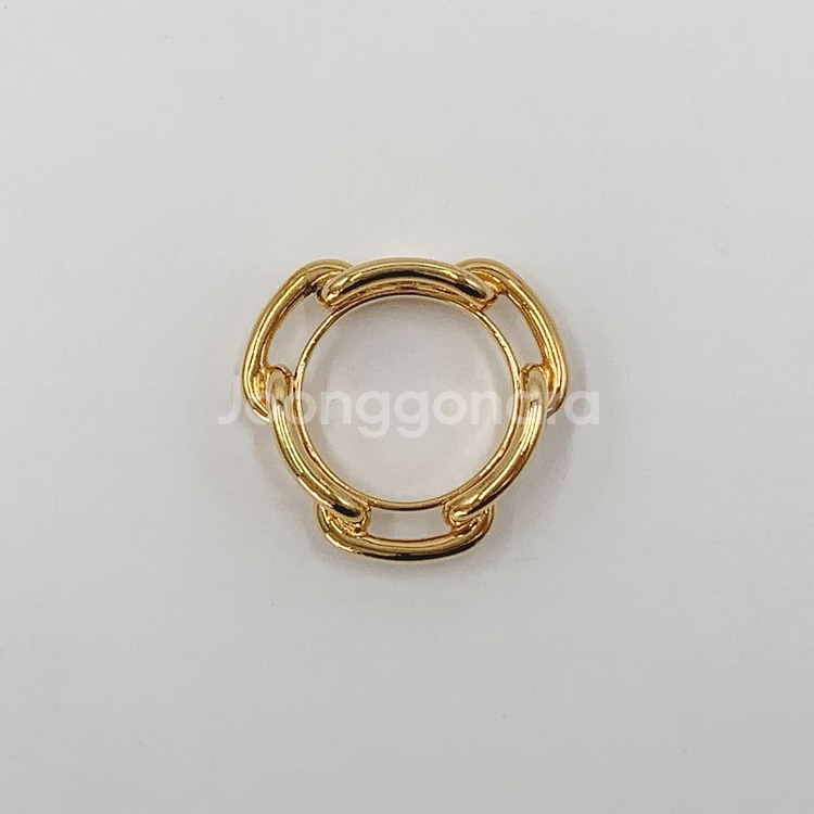 에르메스 리게이트 스카프 90 링 홀드 골드--3