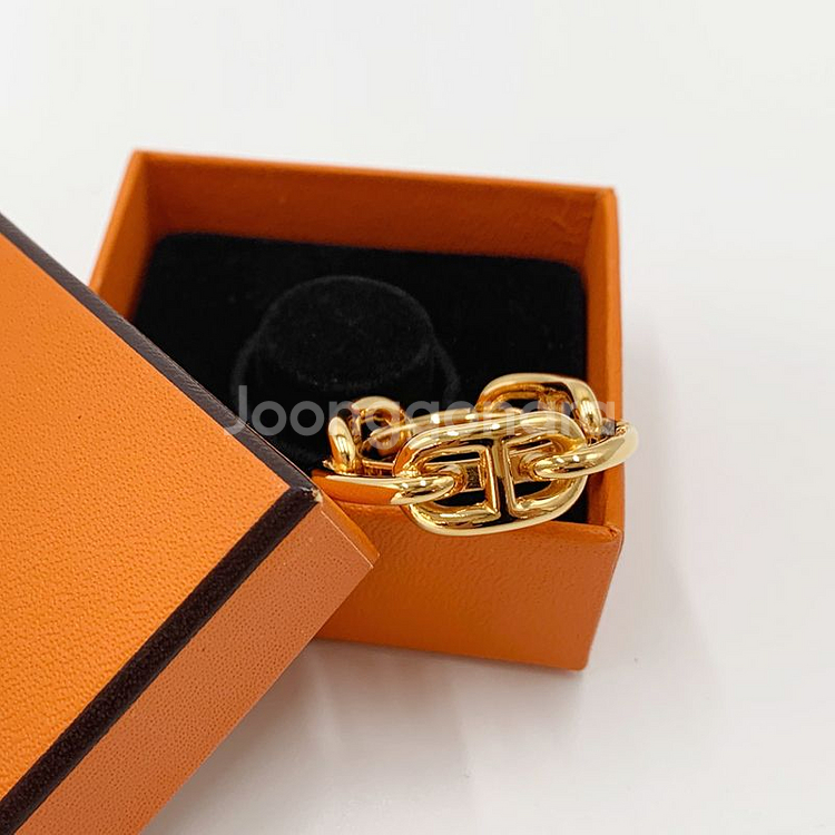 에르메스 리게이트 스카프 90 링 홀드 골드--5