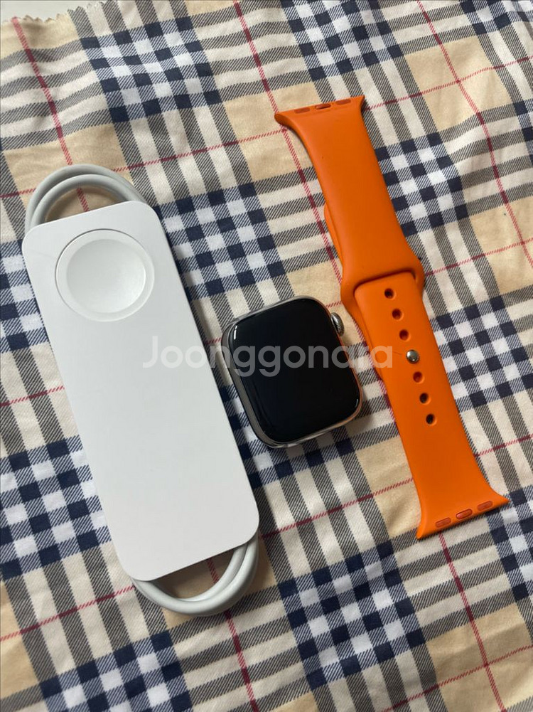 애플워치8에르메스 41mm 실버 SSS급 애플케어+--0
