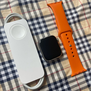 애플워치8에르메스 41mm 실버 SSS급 애플케어+