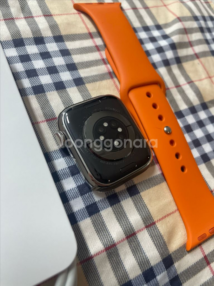 애플워치8에르메스 41mm 실버 SSS급 애플케어+--1