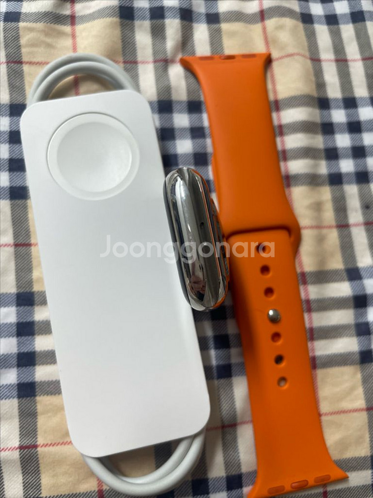 애플워치8에르메스 41mm 실버 SSS급 애플케어+--3