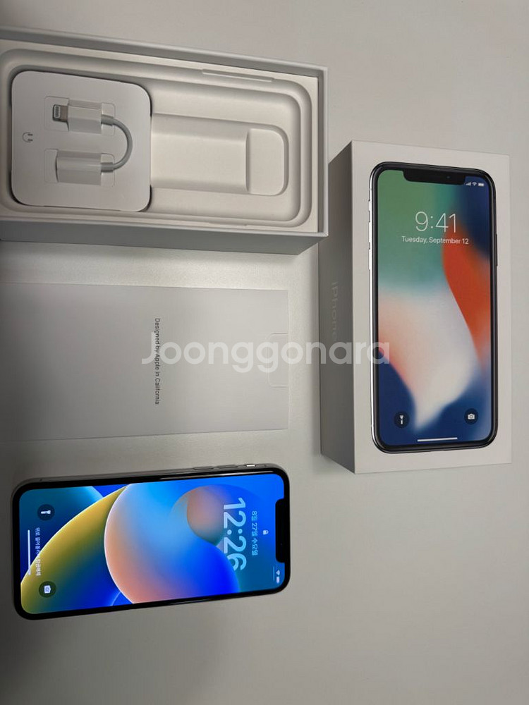아이폰x 실버 64기가 상태최상--0