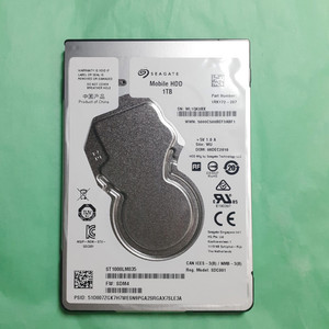 노트북하드 씨게이트 1TB 128M 2.5인치 슬림