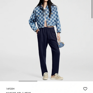 루이비통 다미에 데님 자켓 36