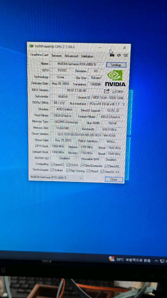 NVIDIA GeForce RTX 2080 Ti 그래픽--4