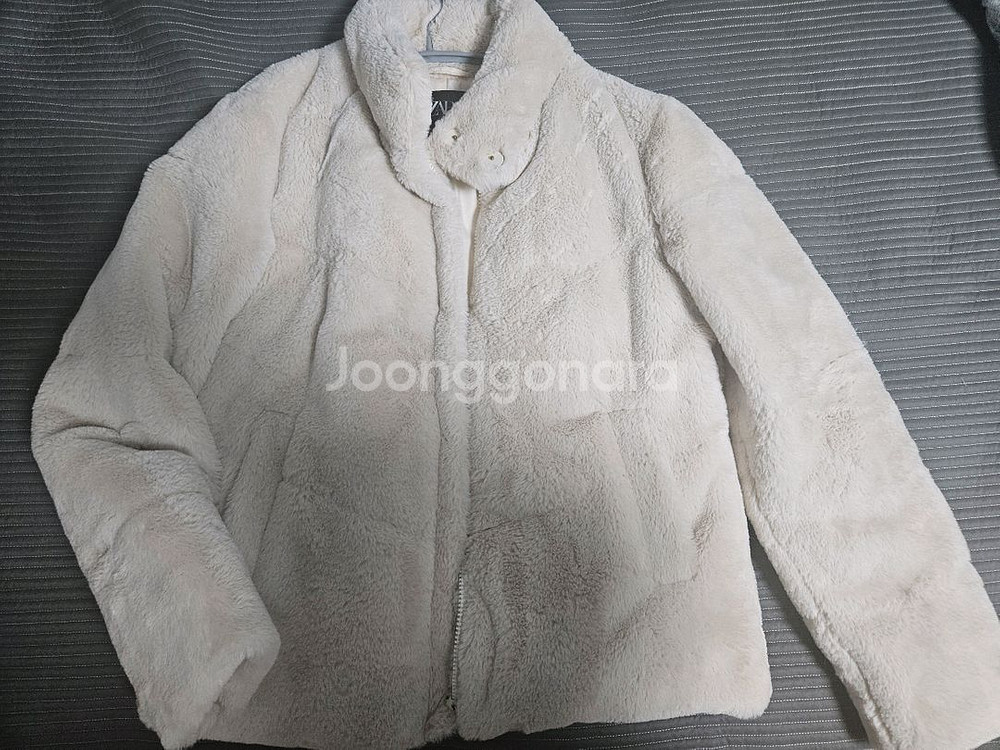 자라 퍼 자켓--1