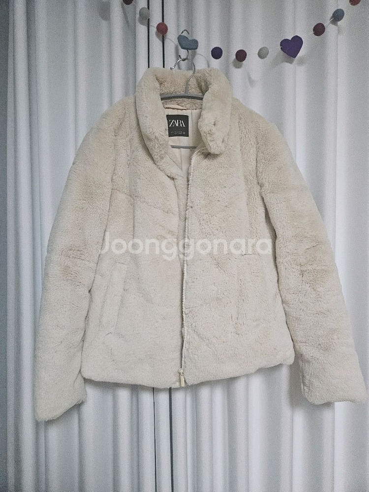 자라 퍼 자켓--0