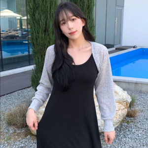 데이웨이 팔커버 린넨 시스루 볼레로 가디건 (새상품)