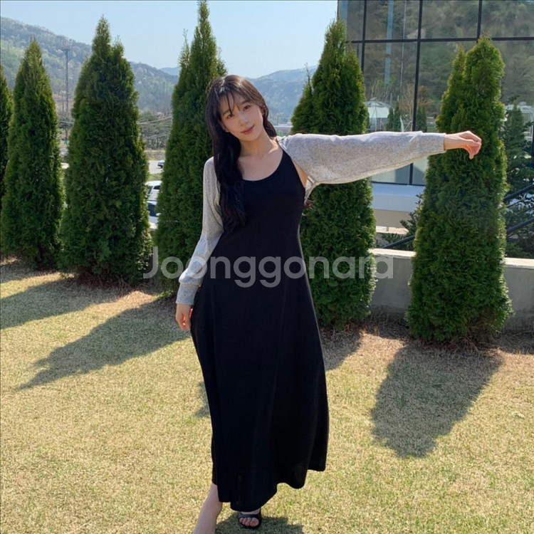 데이웨이 팔커버 린넨 시스루 볼레로 가디건 (새상품)--2
