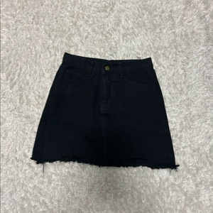 데님흑청스커트S