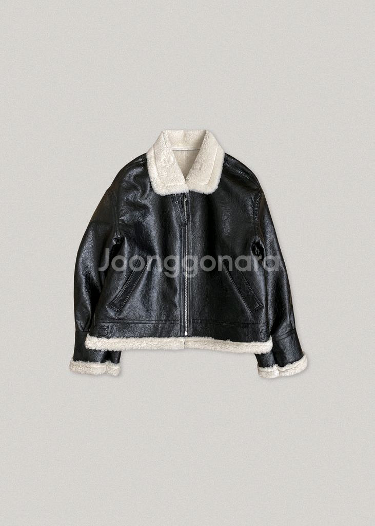 버앤버브 램스울 여성 무스탕 자켓 판매:)--0