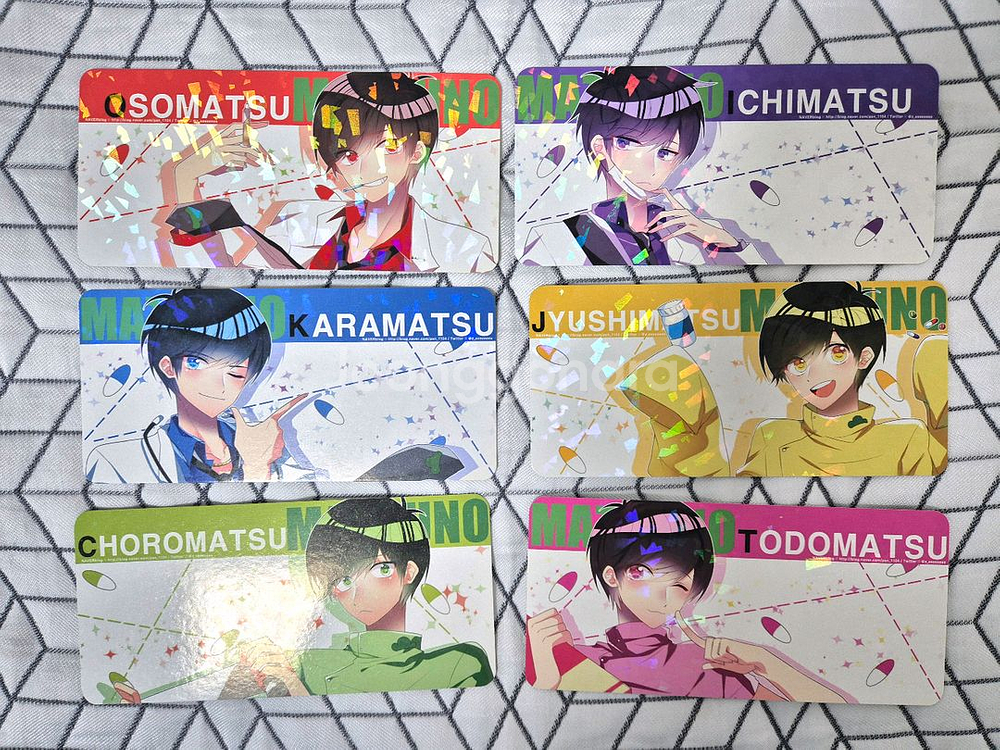 오소마츠상 카드텍 세트--3