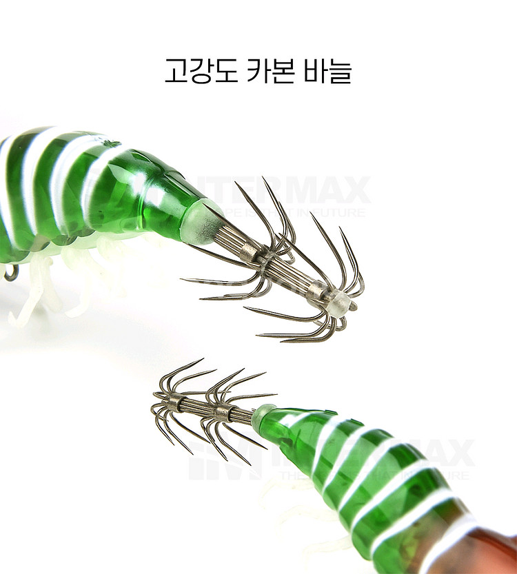 리얼새우 에기 6개 케이무라 카본바늘 낚시 새상품--3
