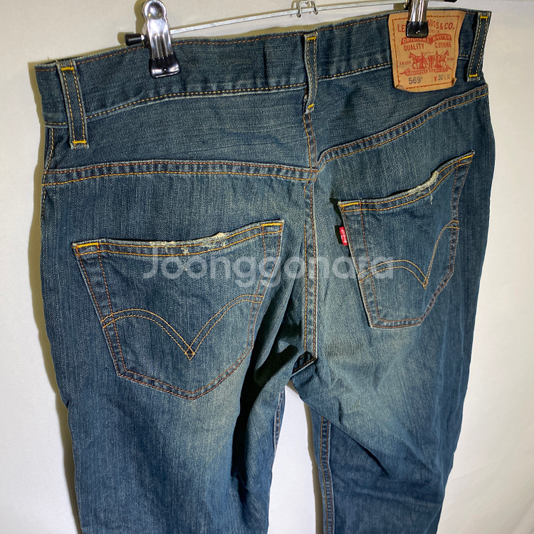 30인치)리바이스 569 00s 루즈핏 데님 청바지--3