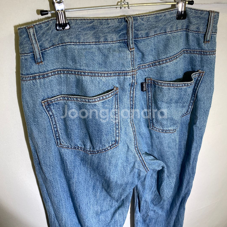 M)토피 연청 데님 청바지(두께 얇음)--3