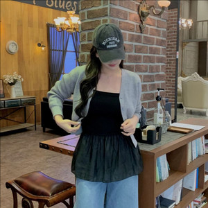 데이웨이 쉬폰 레이어드 탑 나시 (새상품)