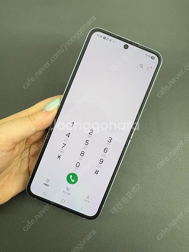 367537 갤럭시Z플립6 블루 256G 무잔상 판매합--6