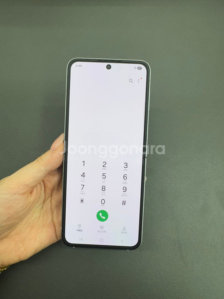 077618 갤럭시Z플립6 실버 256G 무잔상--6