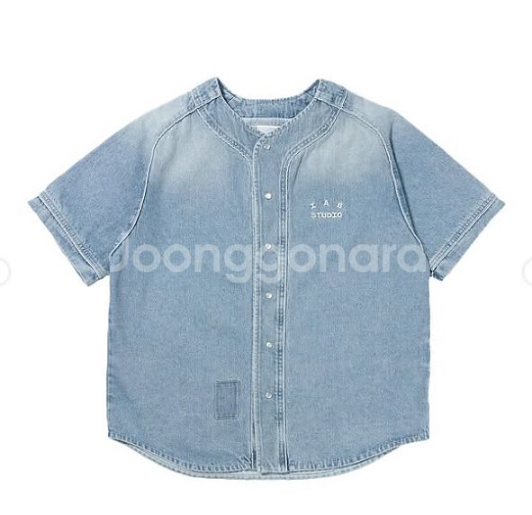 (새상품) 아이앱 스튜디오 데님 야구 저지 L--0